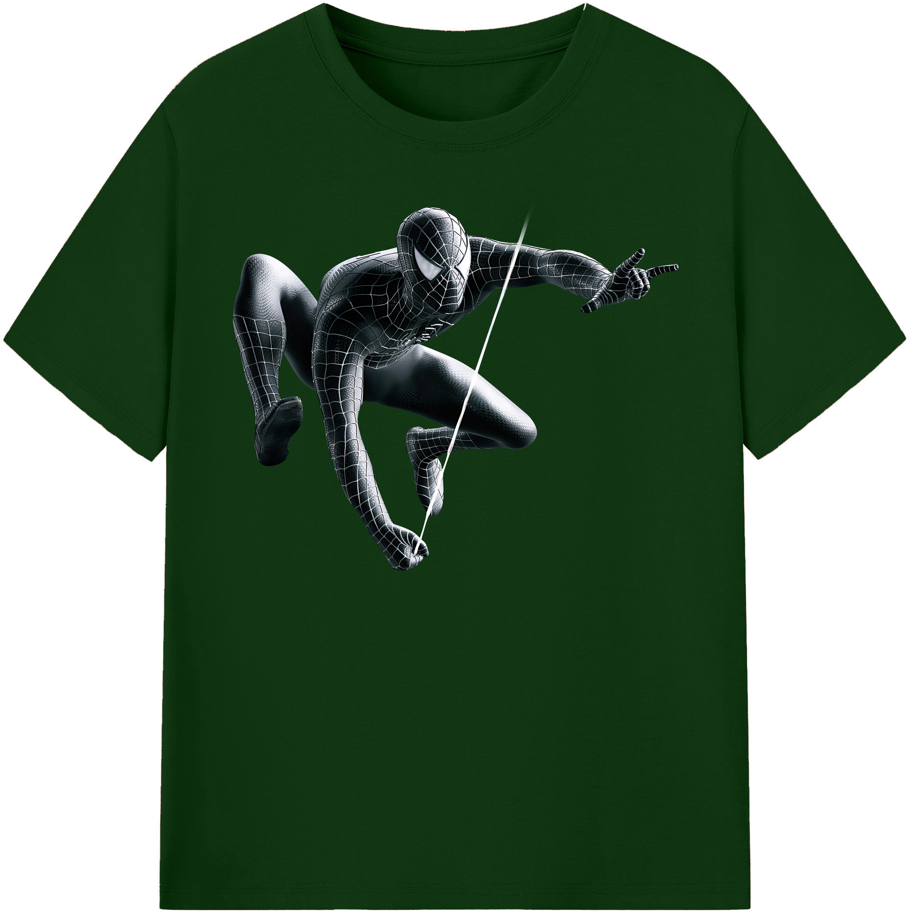 （画像用） Spider Man スパイダーマン 綿100％半袖Tシャツ（フロントプリント）